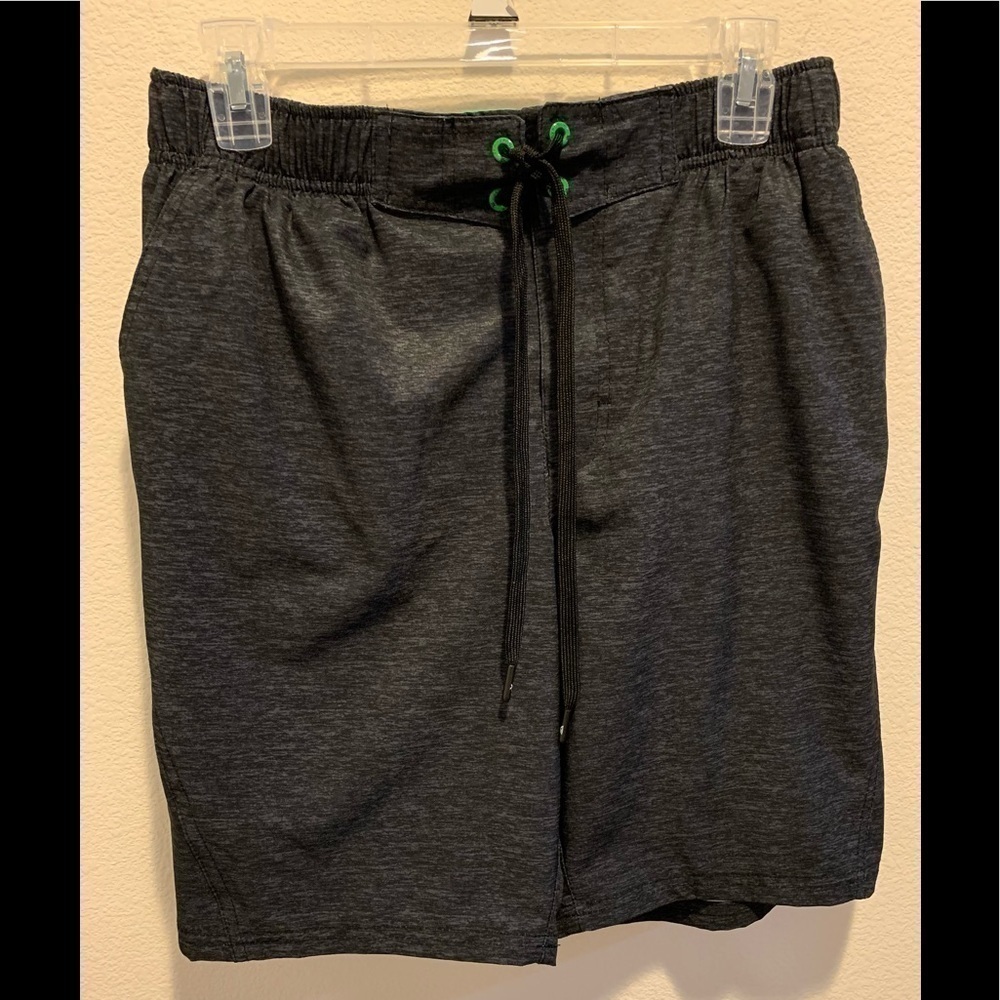Men’s Zero X Posur Dark Gray Swim Trunks. Size W30